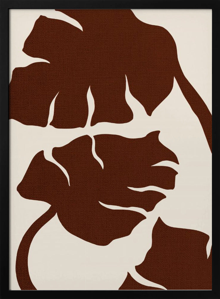 Monstera Canvas Brown | Poster