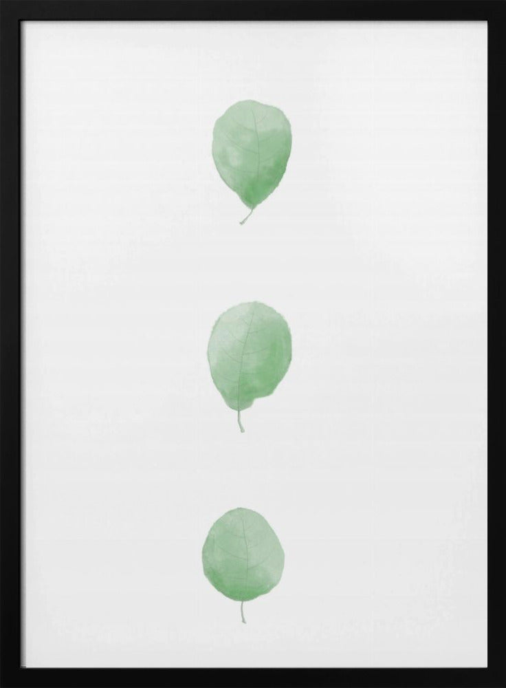 Birch Leaves in Row | Poster
