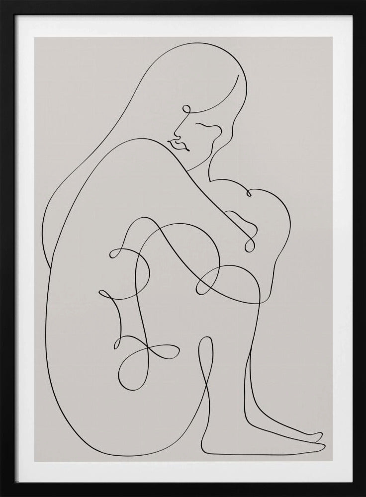 Woman Lines Black | Poster