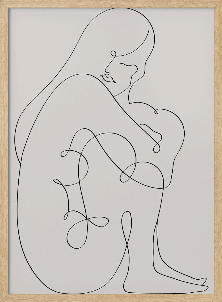 Woman Lines Black | Poster