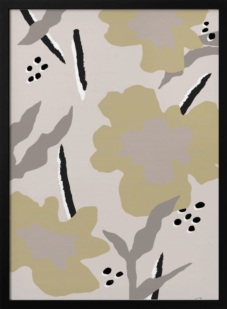 Beige Flowers | Poster