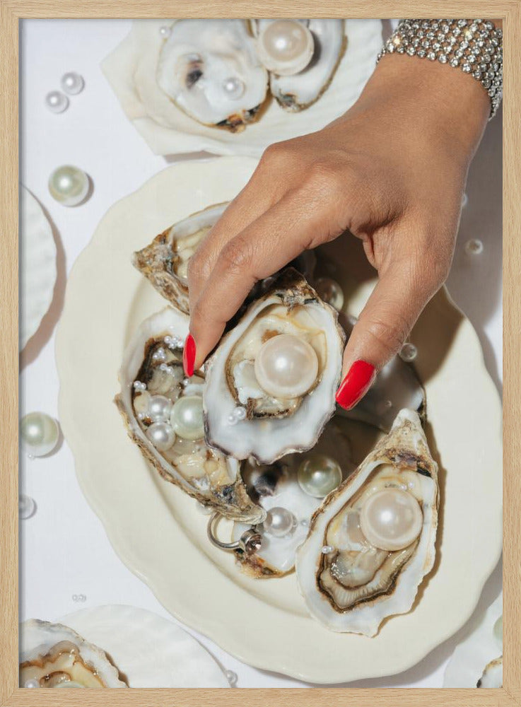 Oysters & Pearls No 02 | Poster