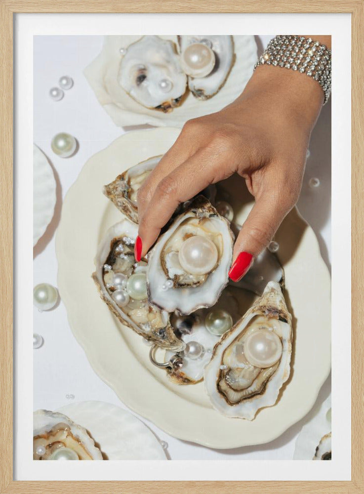 Oysters & Pearls No 02 | Poster