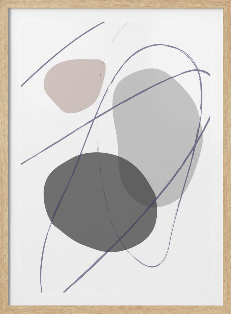 New Shapes Beige No 2 | Poster
