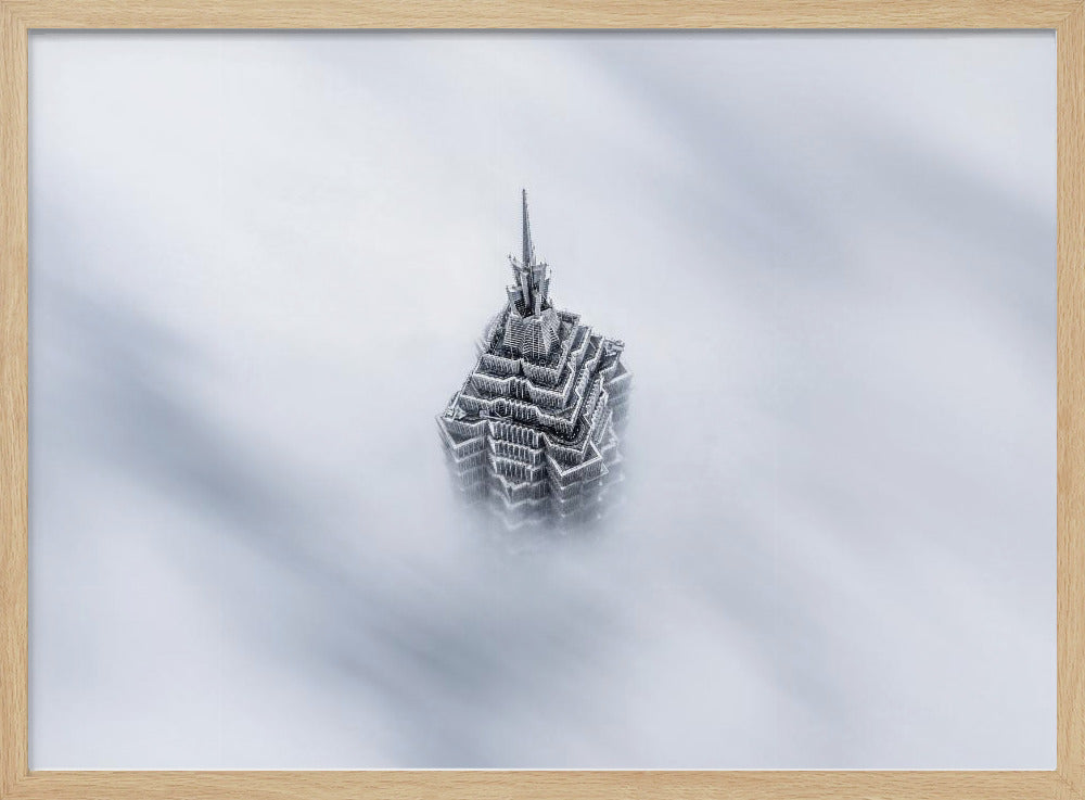 Shanghai Jinmao Tower in Clouds | Poster