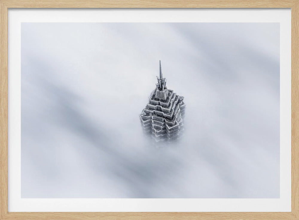 Shanghai Jinmao Tower in Clouds | Poster