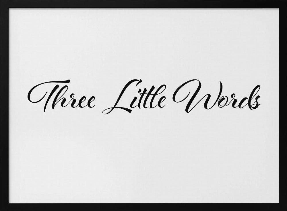 Three little words | Poster