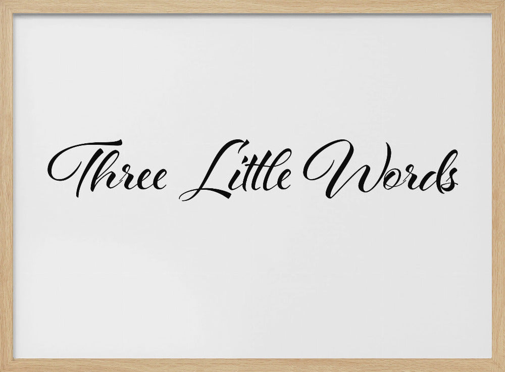 Three little words | Poster