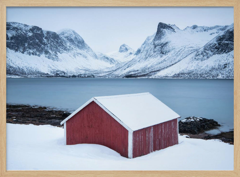 Red hut | Poster