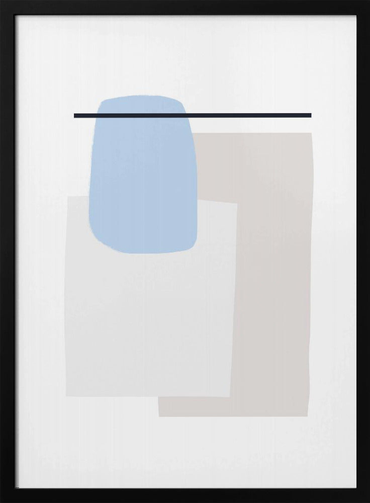 Geometric Shapes With Soft Pastel Colors | Poster