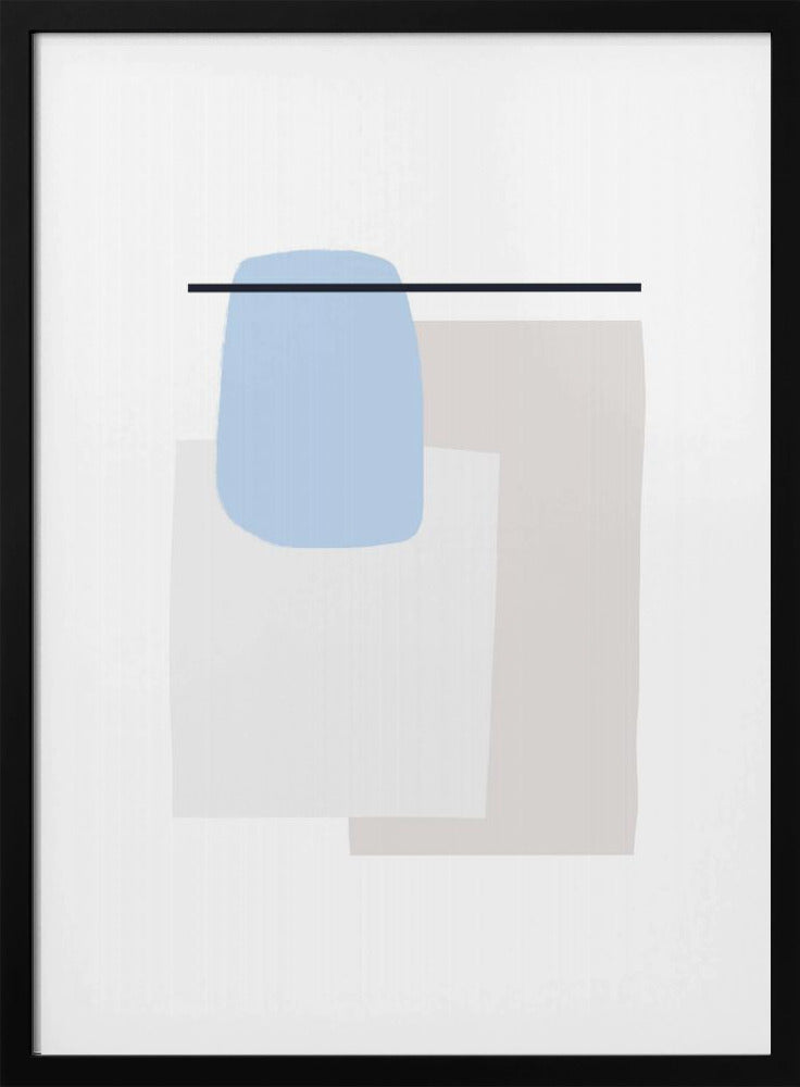 Geometric Shapes With Soft Pastel Colors | Poster