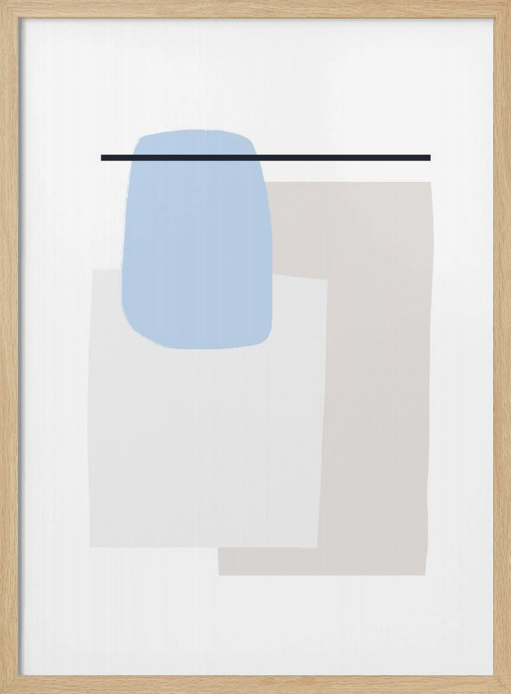 Geometric Shapes With Soft Pastel Colors | Poster