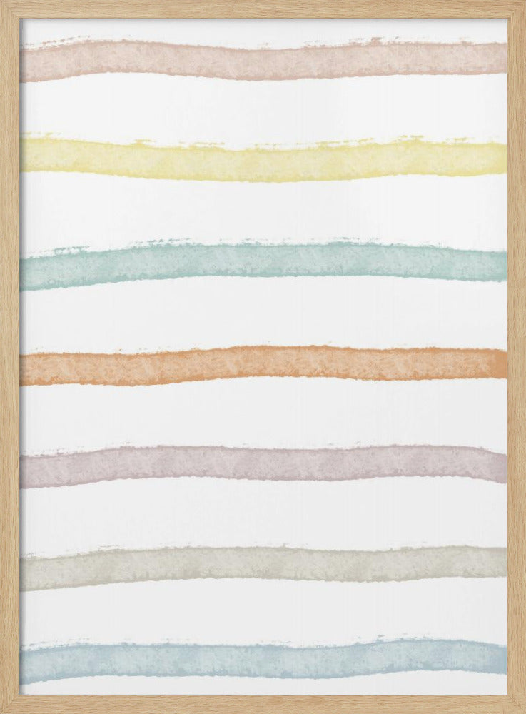 Pastel Horizon Lines | Poster