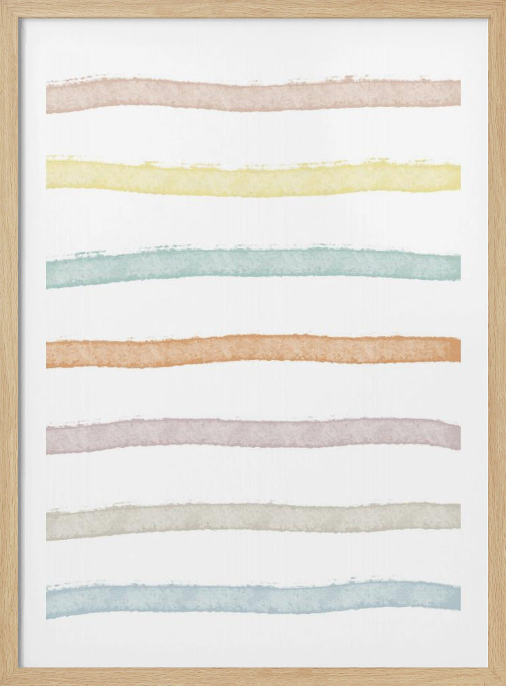 Pastel Horizon Lines | Poster
