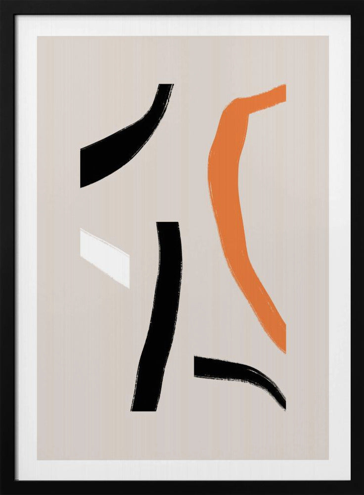 Colorful Curved Shapes | Poster