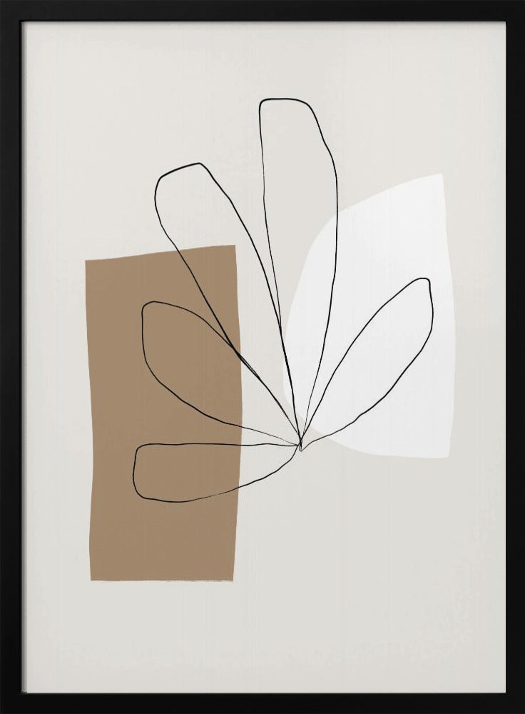 Abstract Leaf Lines | Poster