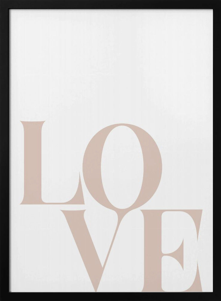 Minimalist Love Typography | Poster