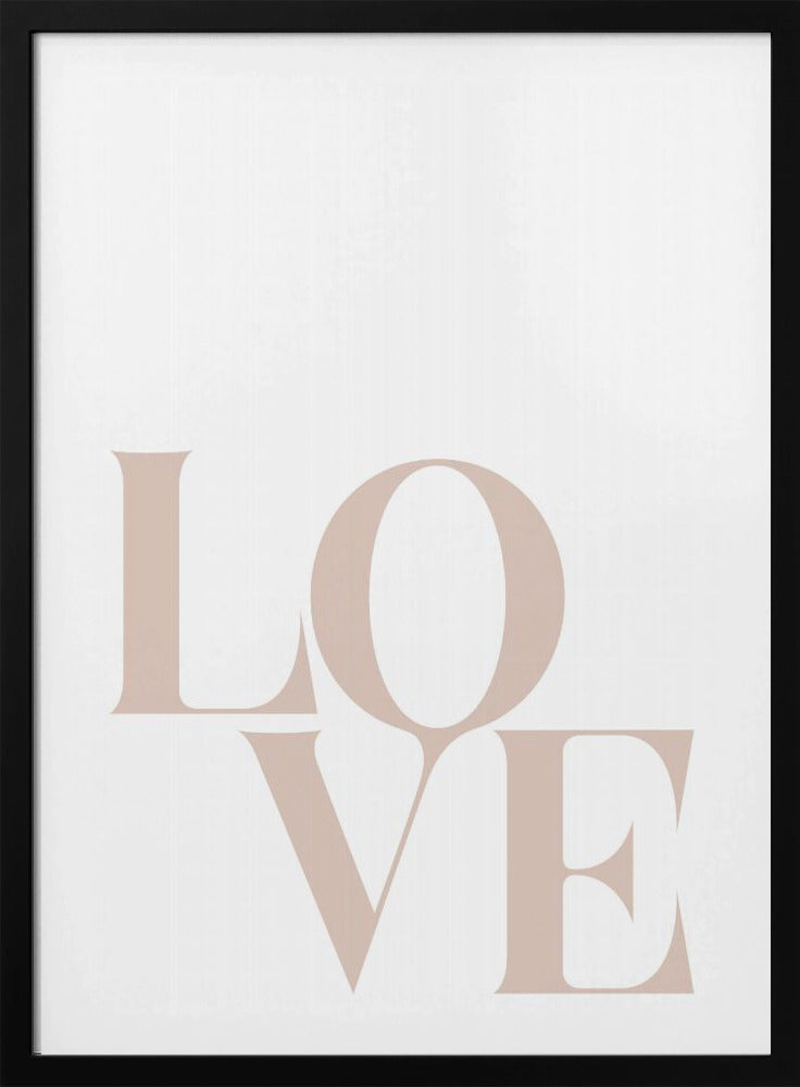 Minimalist Love Typography | Poster
