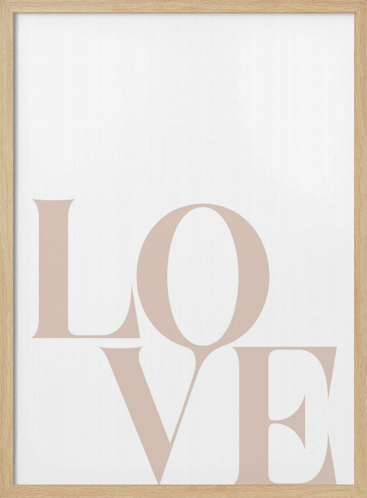 Minimalist Love Typography | Poster