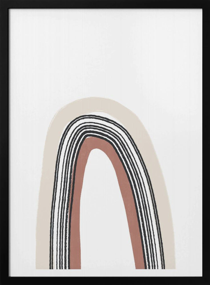 Simple Arch With Black Lines | Poster