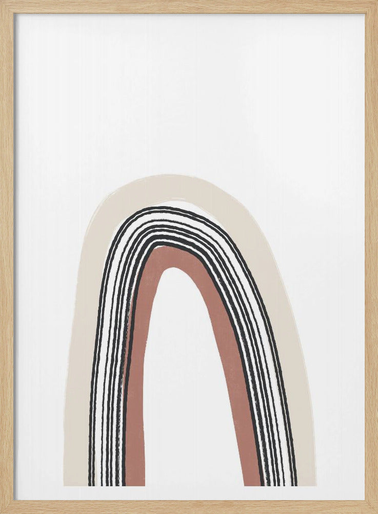Simple Arch With Black Lines | Poster