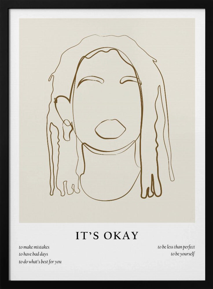 Woman line portrait | Poster