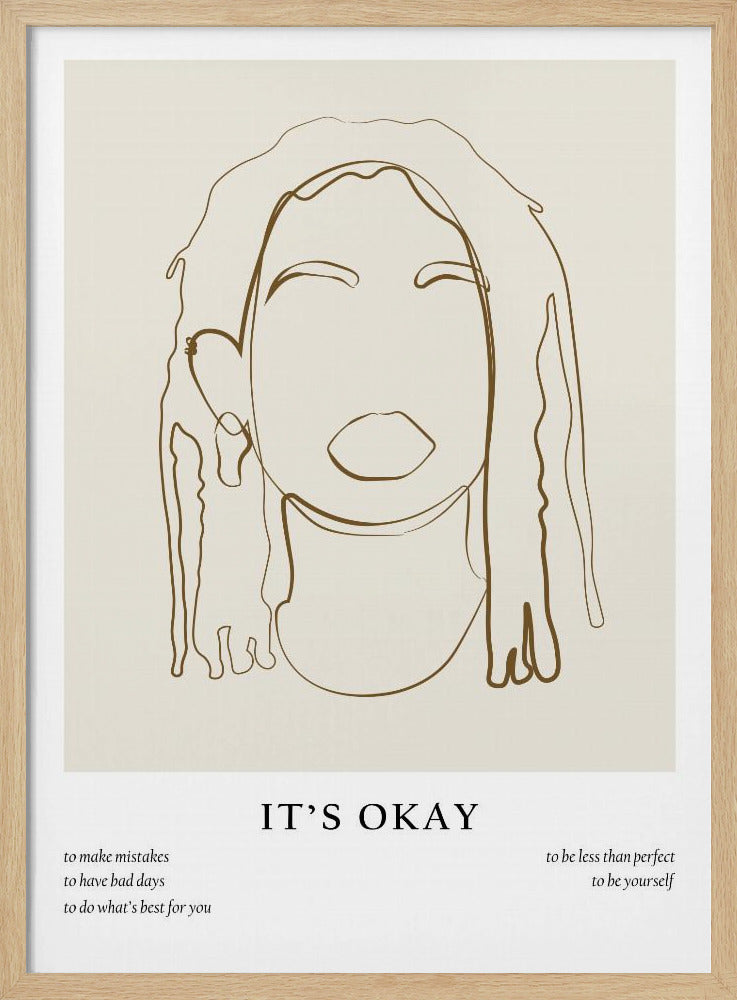 Woman line portrait | Poster