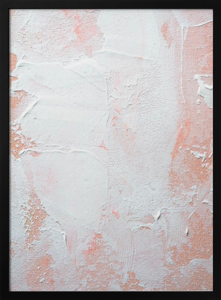 Minimalist Design With Peach And White Tones | Poster