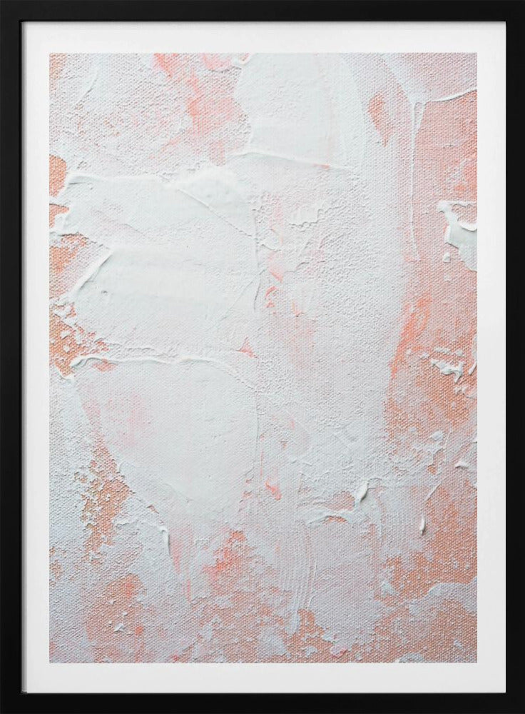 Minimalist Design With Peach And White Tones | Poster