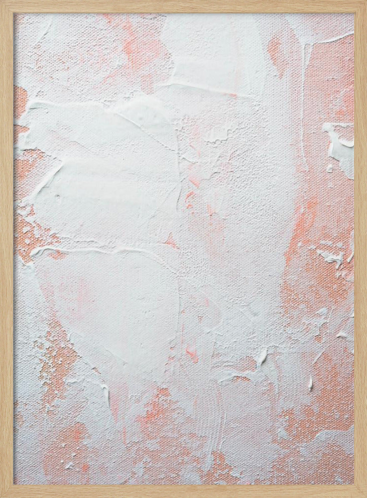 Minimalist Design With Peach And White Tones | Poster