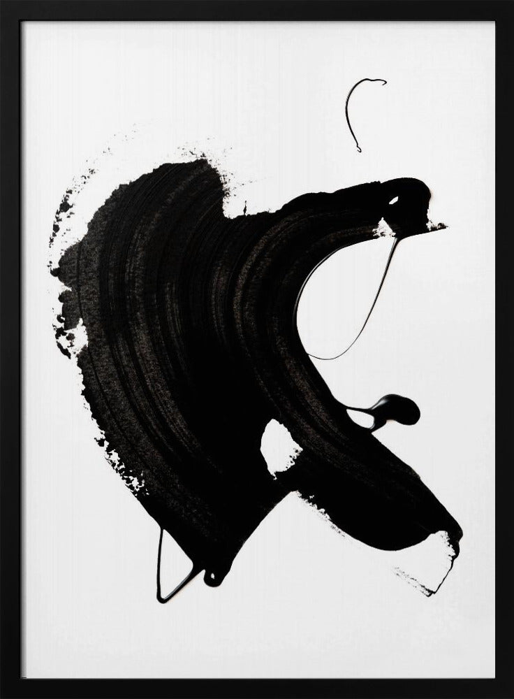 Black abstract Stroke | Poster