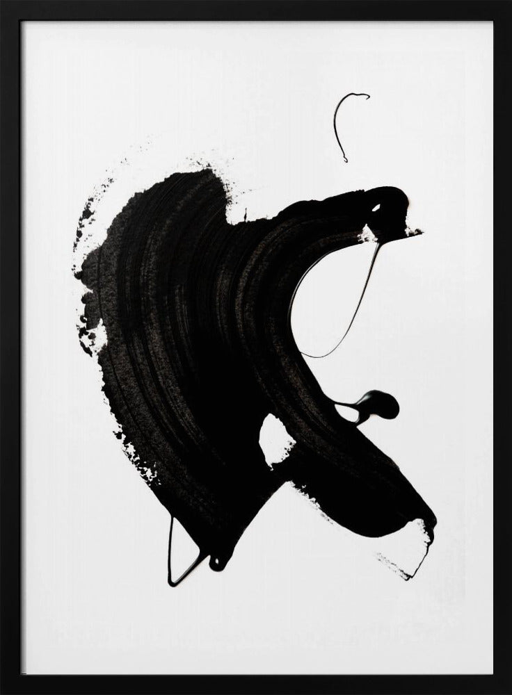 Black abstract Stroke | Poster