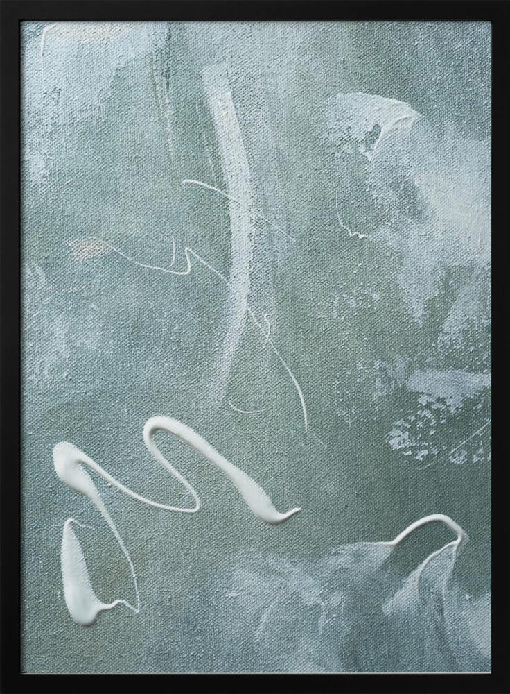 Green and White Acrylic | Poster