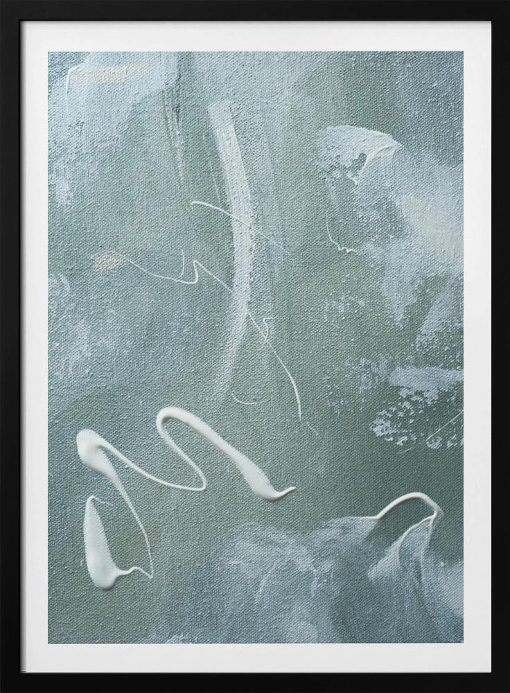 Green and White Acrylic | Poster