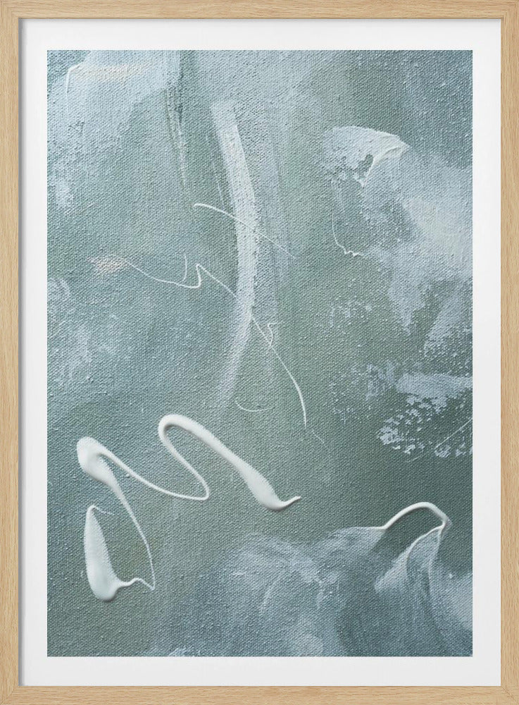 Green and White Acrylic | Poster