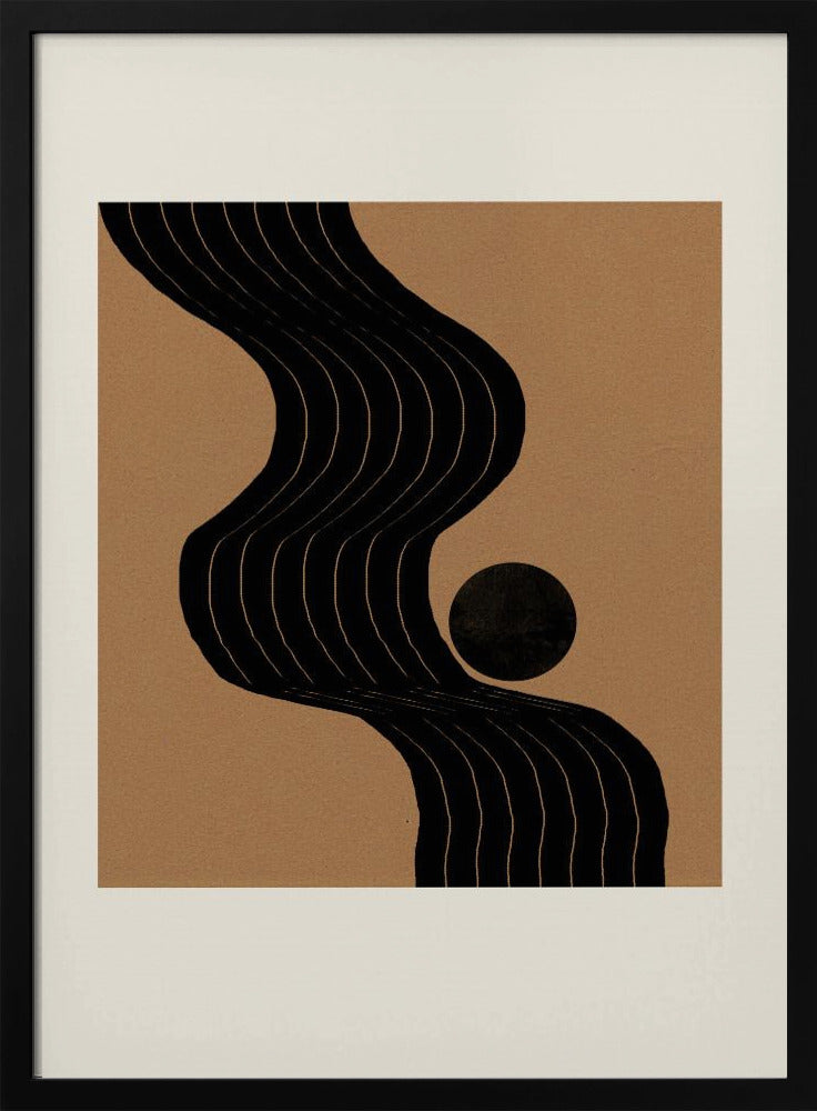 Curved Path Harmony | Poster