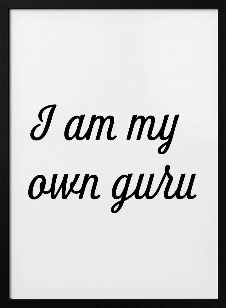 I am my own guru | Poster