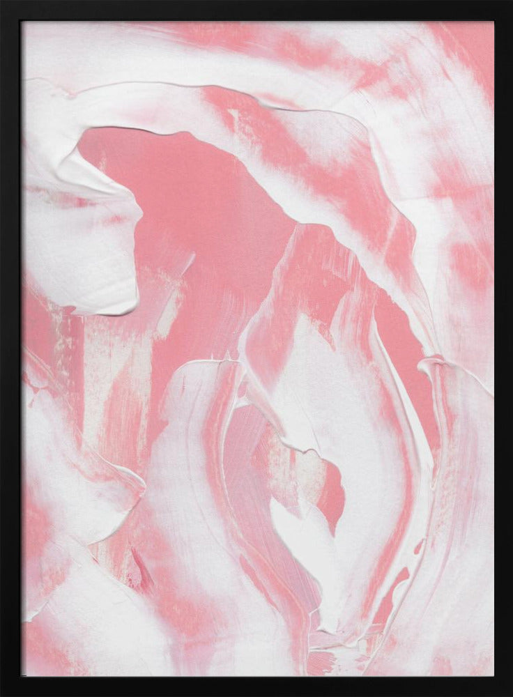 Harmonious Blend Of Pink And White Hues | Poster