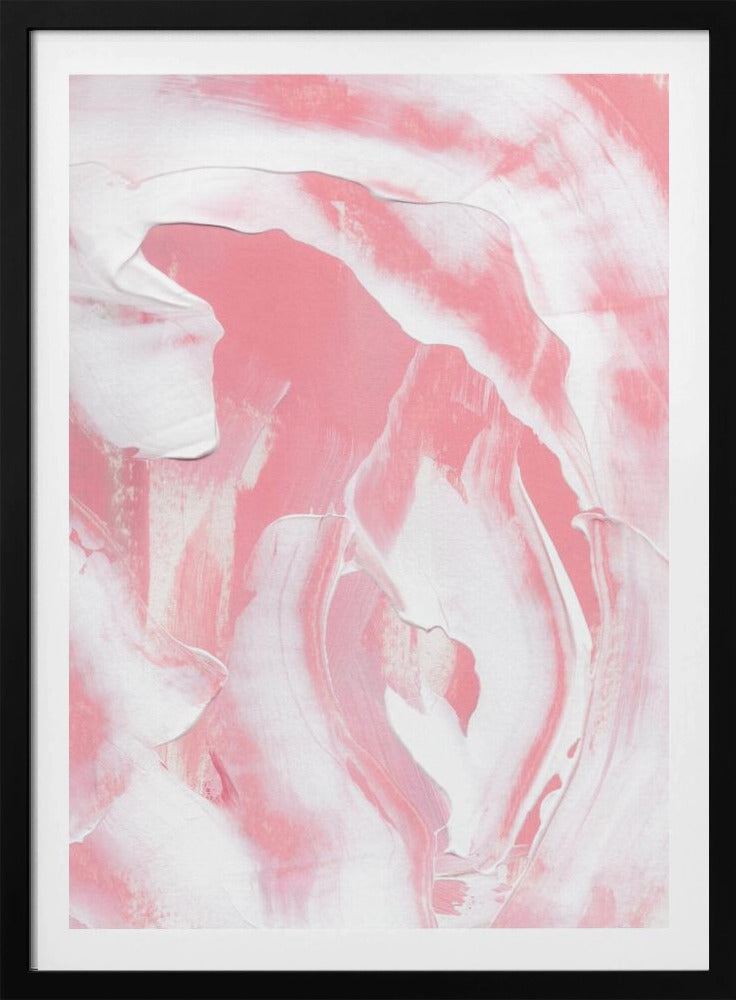Harmonious Blend Of Pink And White Hues | Poster