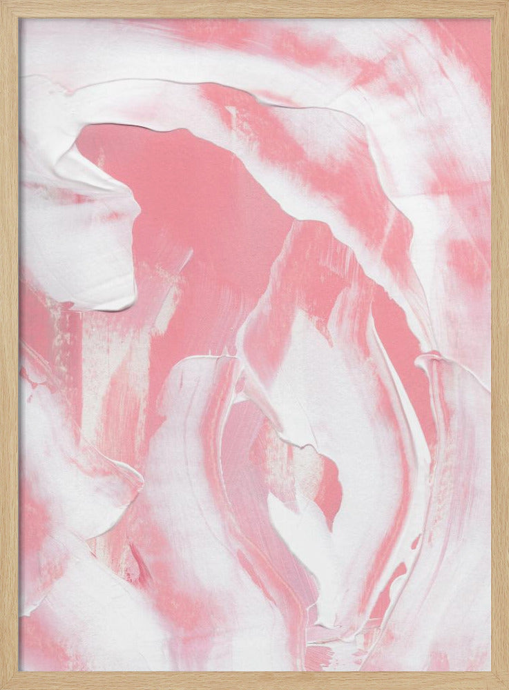 Harmonious Blend Of Pink And White Hues | Poster