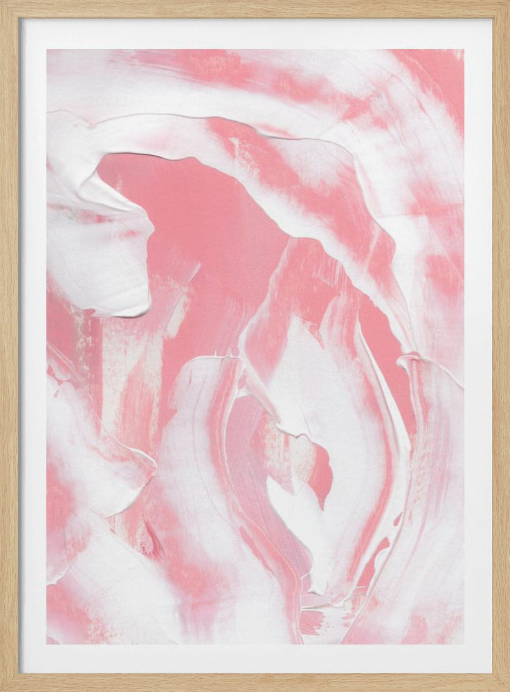 Harmonious Blend Of Pink And White Hues | Poster