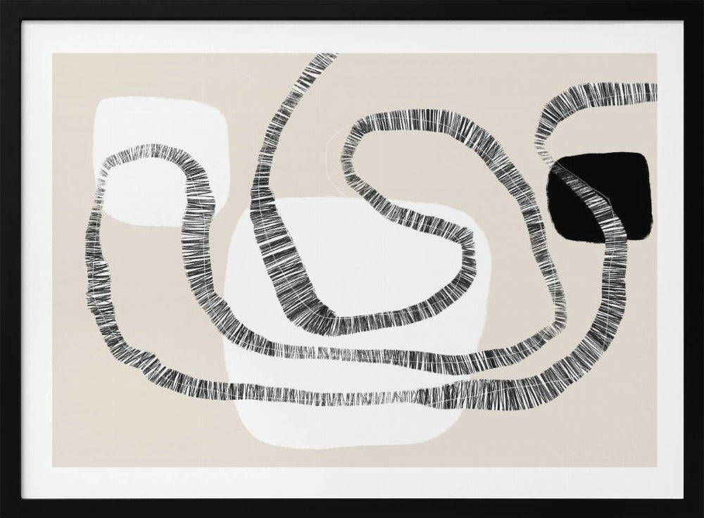 Bold Lines And Geometric Forms | Poster
