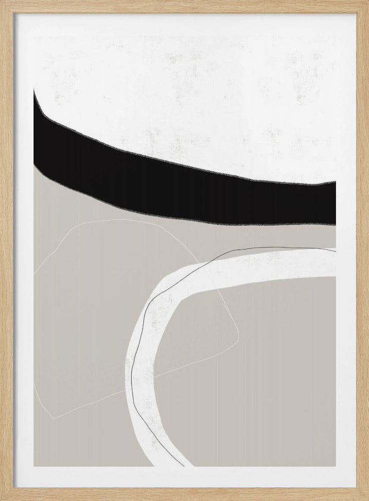 Black And White Shapes | Poster