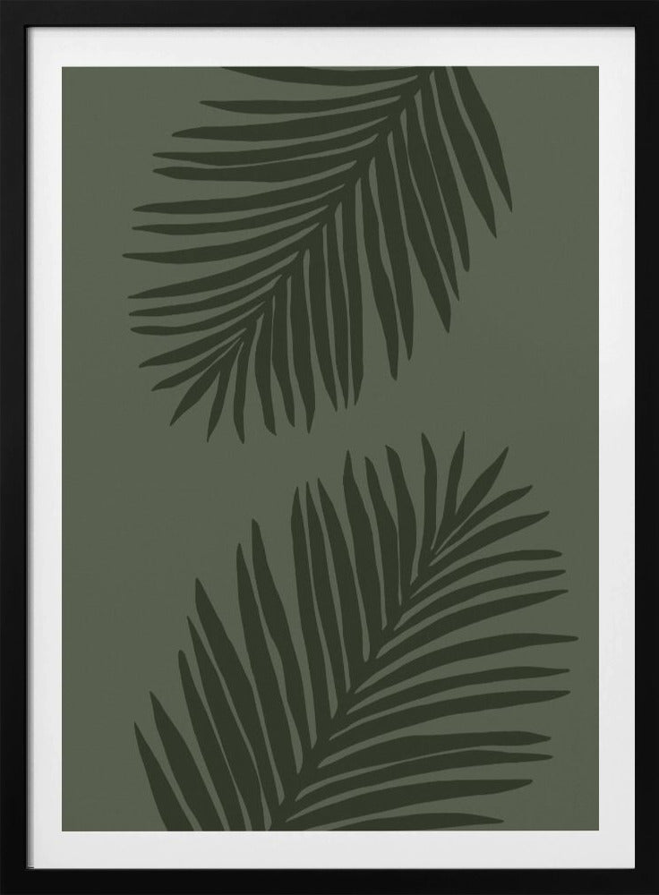 PALM LEAF 05 ALL GREEN | Poster