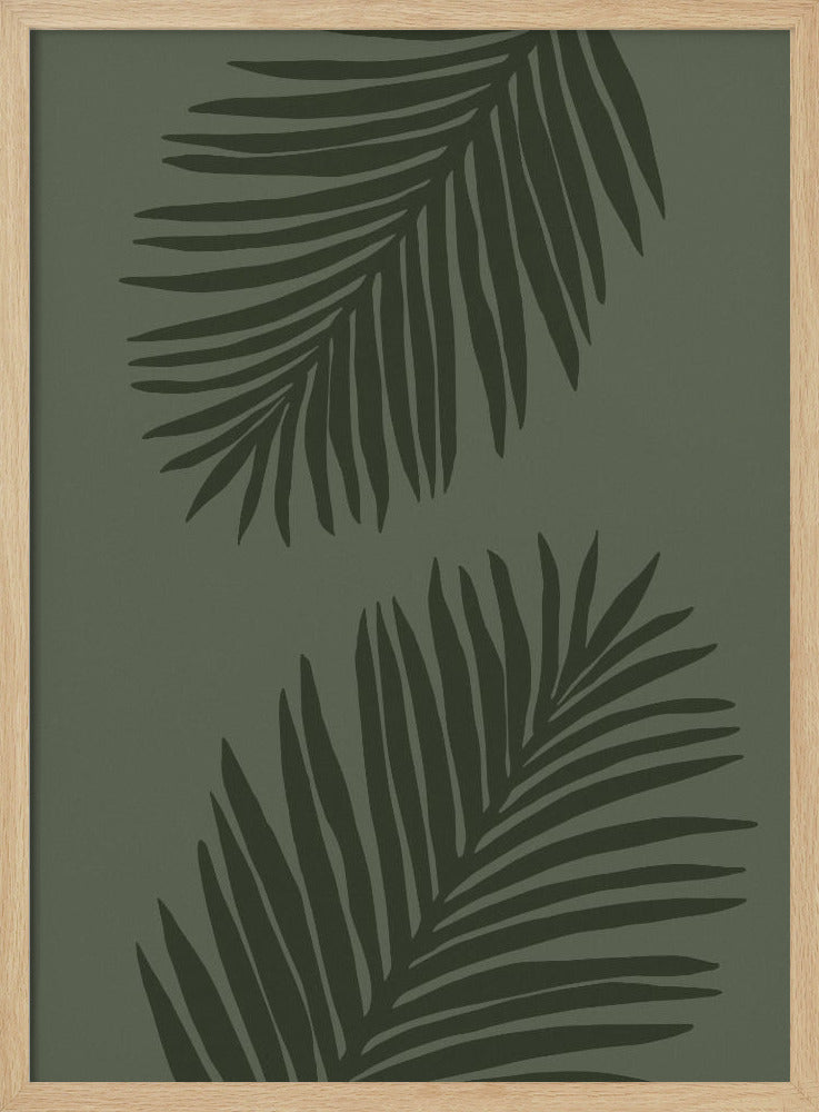 PALM LEAF 05 ALL GREEN | Poster