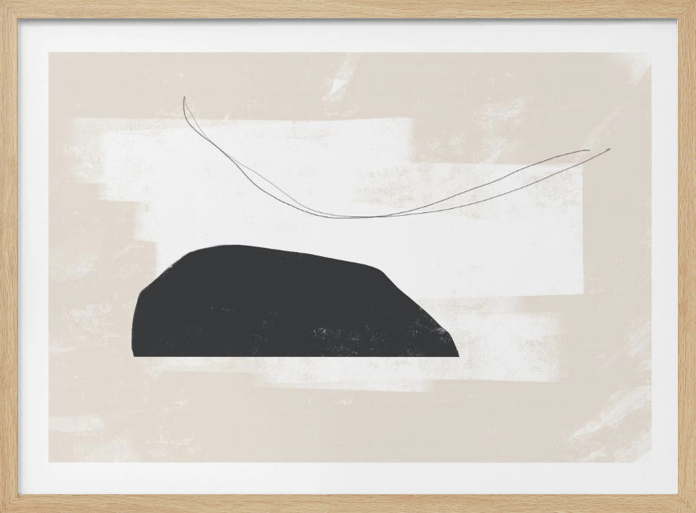 Black Geometric Shapes | Poster