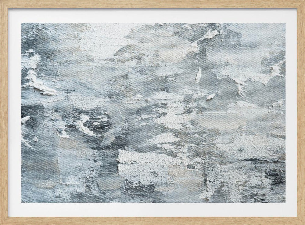 Cool Gray And White Tones | Poster