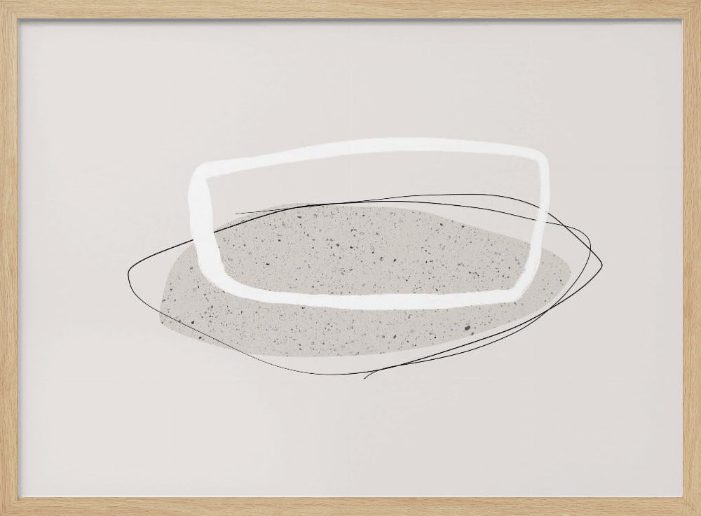 Geometric Shapes And Soft Neutral Tones | Poster