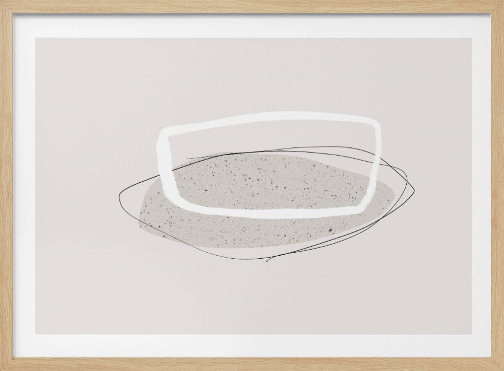 Geometric Shapes And Soft Neutral Tones | Poster