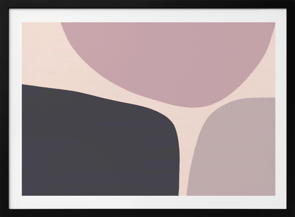 Organic Shapes In Muted Tones | Poster